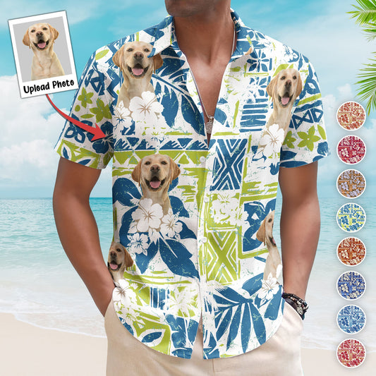 Custom Photo Funny Pet Family Friends Summer Tiki Bar - Custom Photo Hawaiian Shirts HA0123