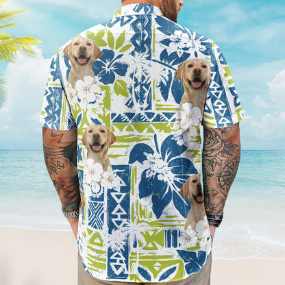 Custom Photo Funny Pet Family Friends Summer Tiki Bar - Custom Photo Hawaiian Shirts HA0123