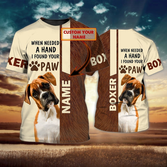 Custom Boxer 3D Shirt Men Women, Dog Tee Shirts TO1112