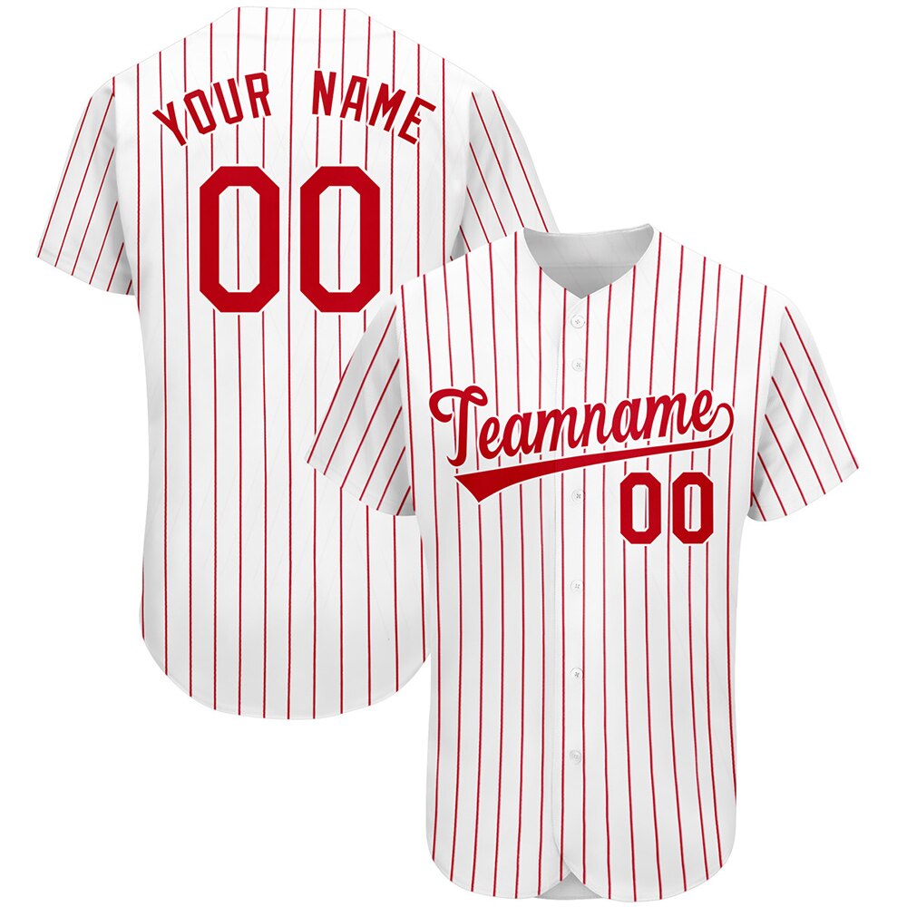 Customizable Baseball Jersey Shirts Print Team Personal Name Number Stripe Hip Hop Sportswear Men Women Baseball Clothing SO0121