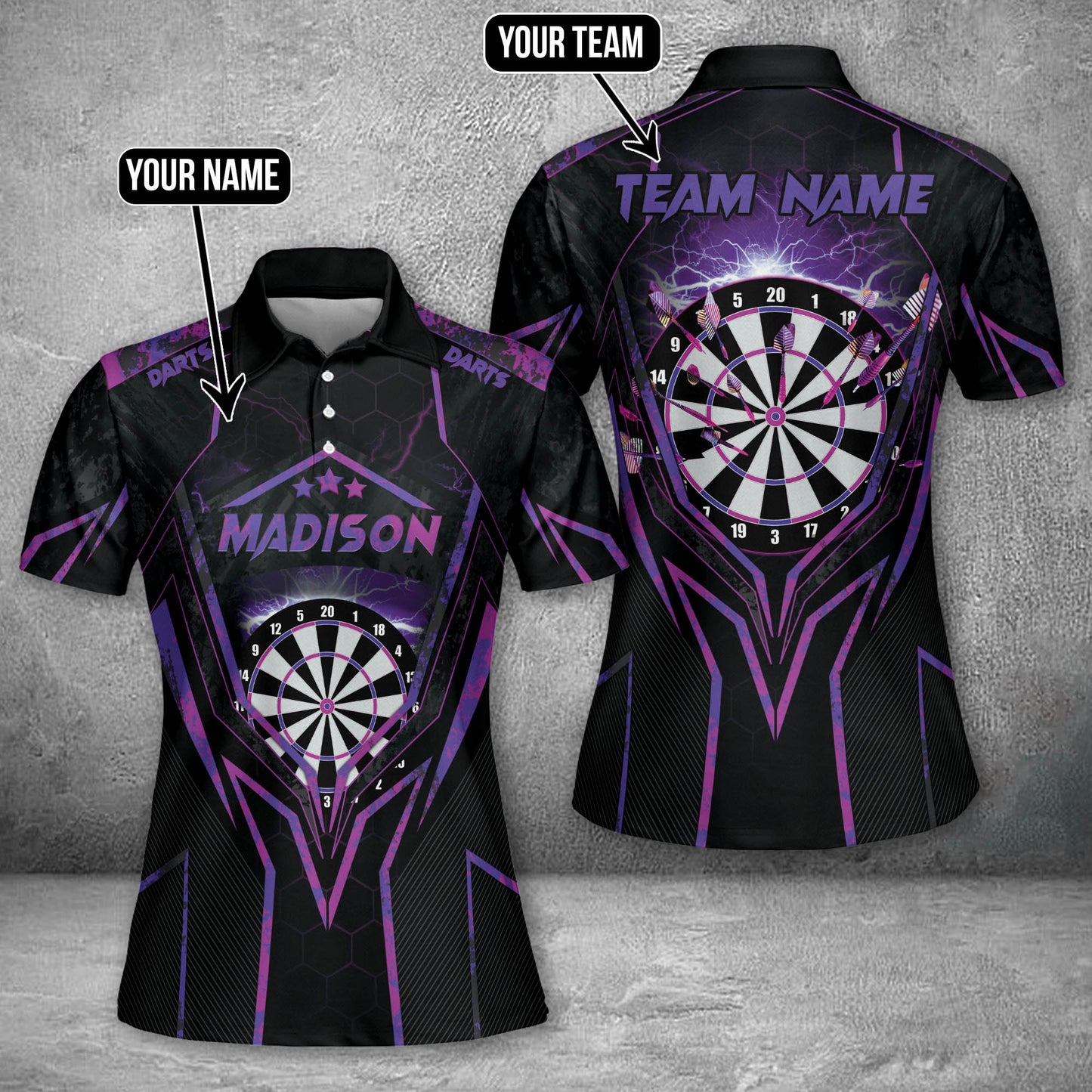 Lasfour Darts Personalized Name, Team Name Unisex 3D Shirt ( More Color Options ) DMA0219