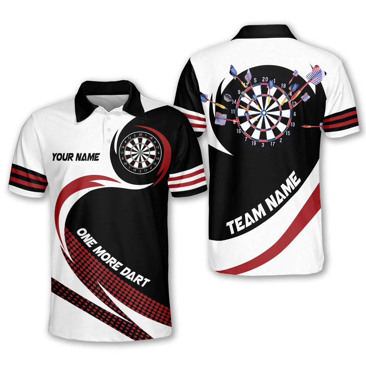 Lasfour One More Dart For Team Multicolor Option Personalized Name 3D Shirt DMA0359