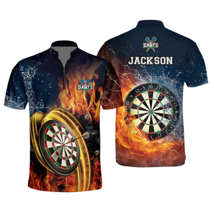 Lasfour Dart Personalized 3D All Over Printed Water And Fire Style Shirt DMA0432