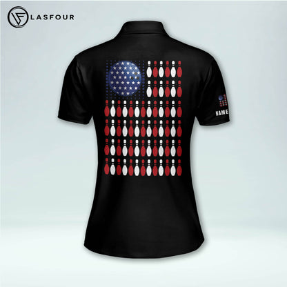 Custom American Bowling Shirts Women BW0115