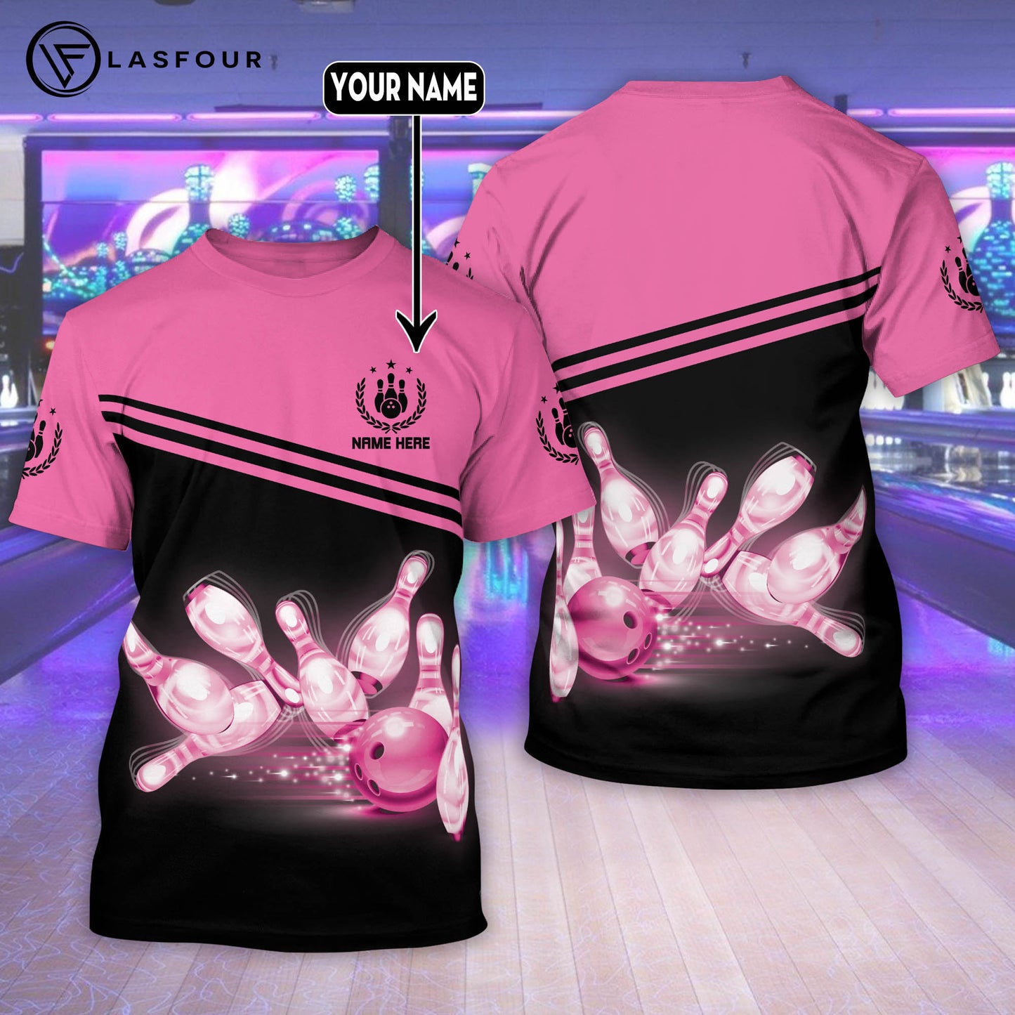 Custom Bowling TShirts for Women BWT0001