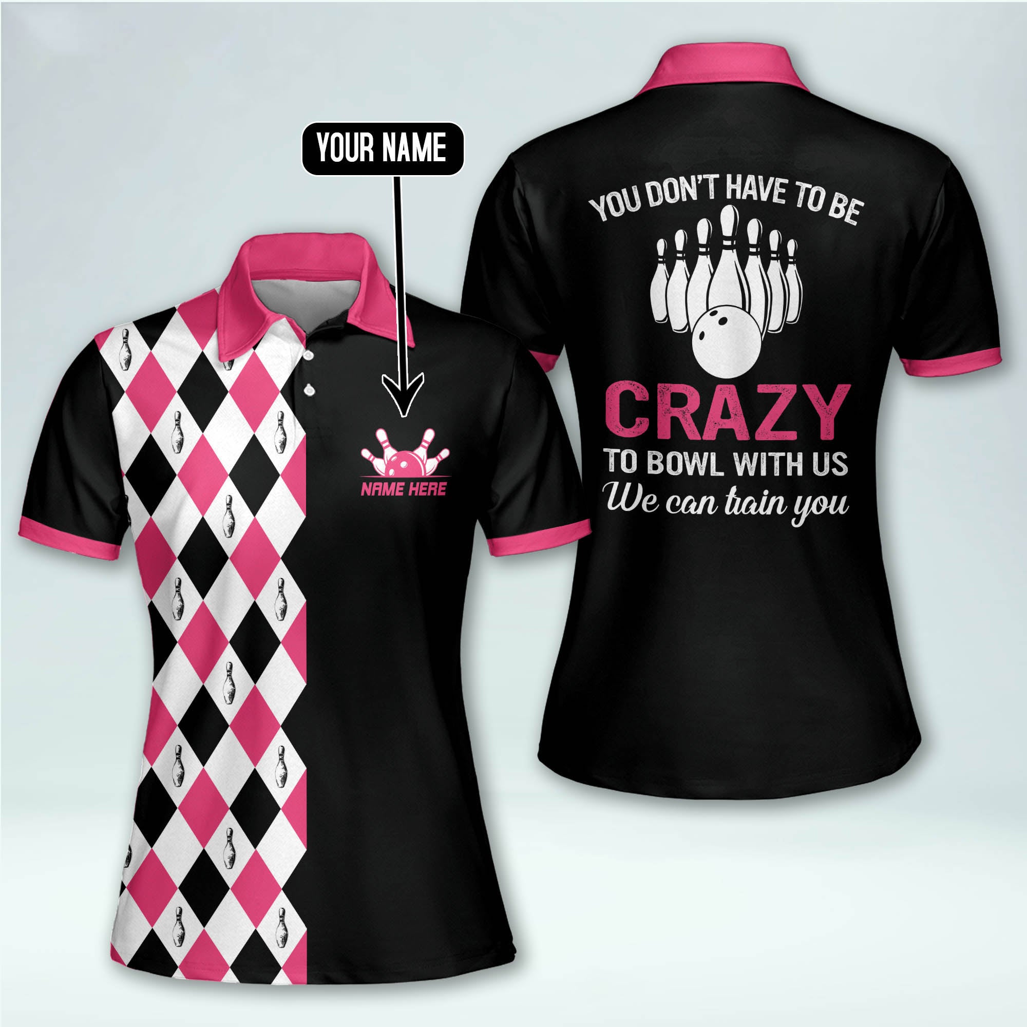 Funny women's best sale bowling shirts