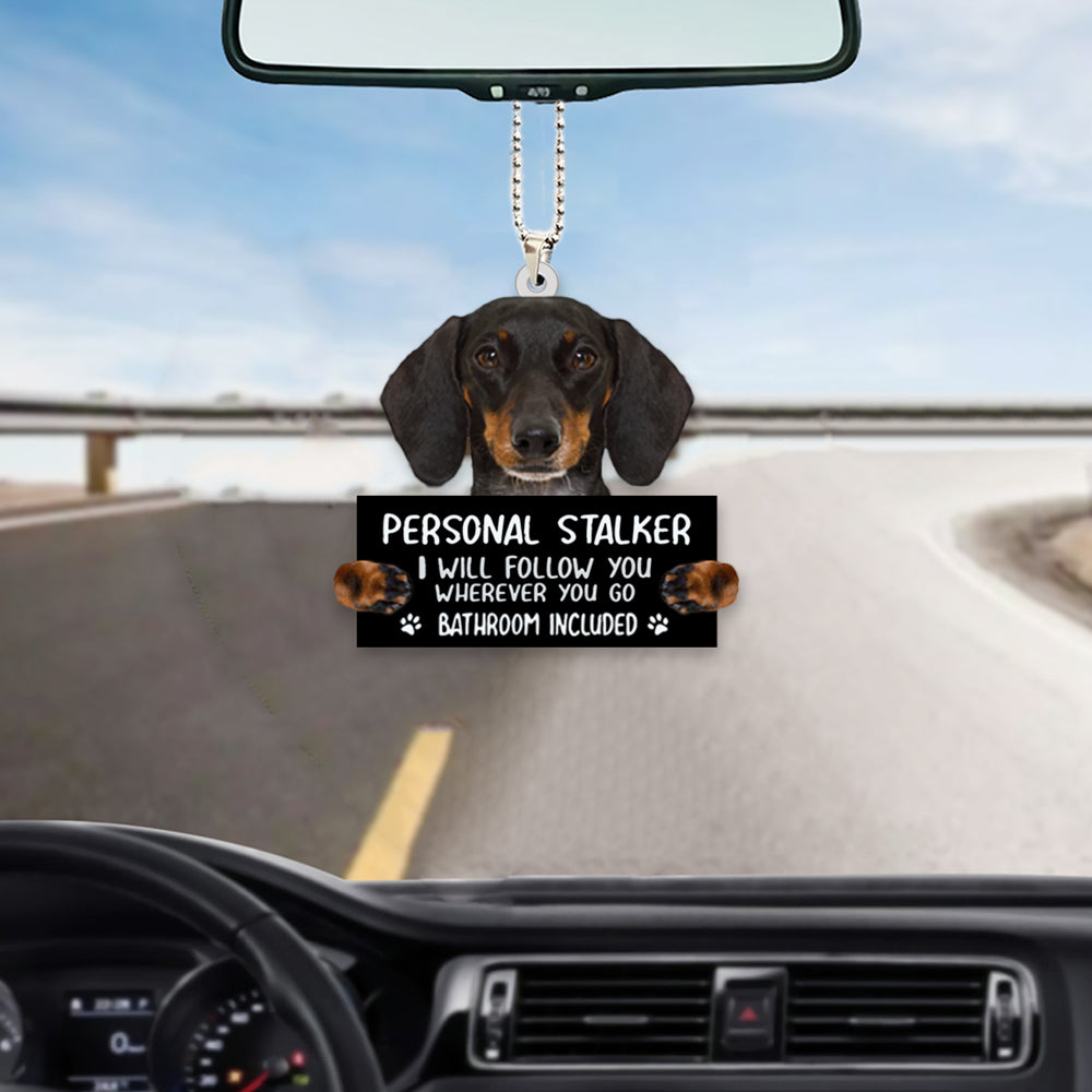 Dachshund Personal Stalker Car Hanging Ornament OO1029