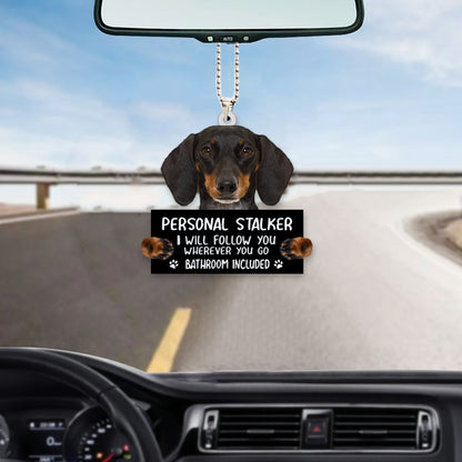 Dachshund Personal Stalker Car Hanging Ornament OO1029