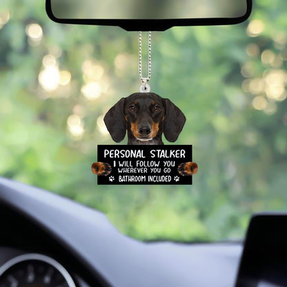 Dachshund Personal Stalker Car Hanging Ornament OO1029