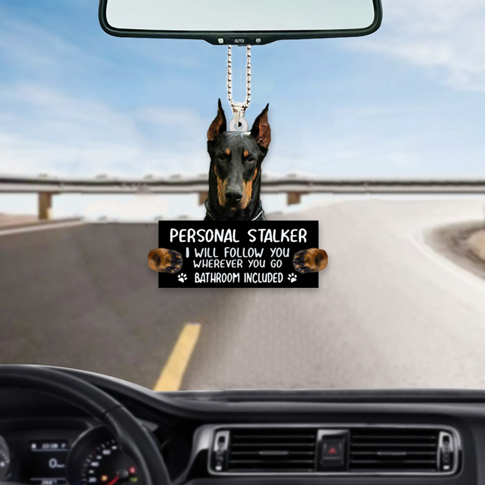 Doberman Personal Stalker Car Hanging Ornament OO1028