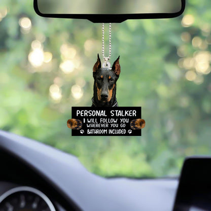 Doberman Personal Stalker Car Hanging Ornament OO1028