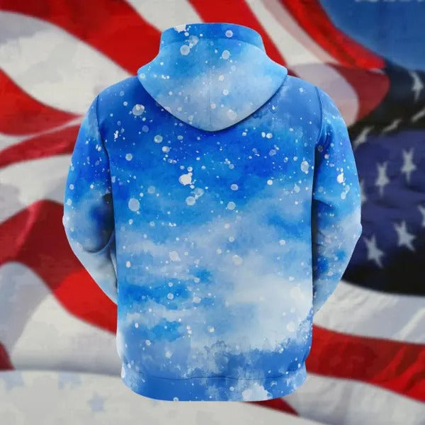 Independence Day American Flag Bleach 3D All Over Printed T Shirt Hoodie TO0140