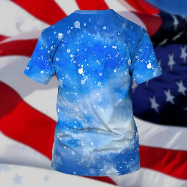 Independence Day American Flag Bleach 3D All Over Printed T Shirt Hoodie TO0140