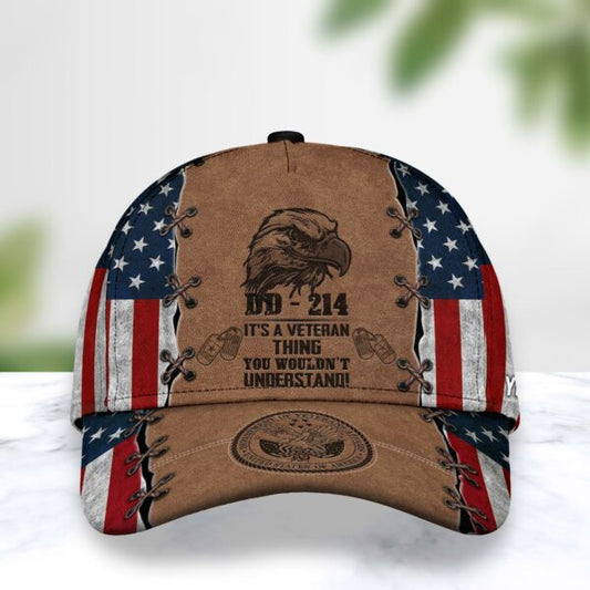 US Veteran US Military It’s A Veteran Thing You Wouldn’t Understand Custom Name Cap CA0237