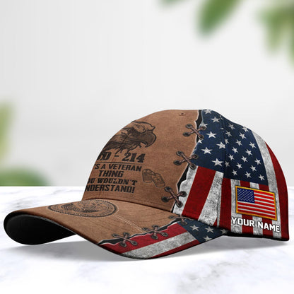 US Veteran US Military It’s A Veteran Thing You Wouldn’t Understand Custom Name Cap CA0237