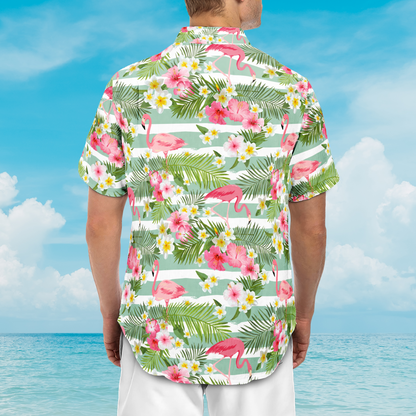 Enjoy The Summer Time - Personalized Photo Hawaiian Shirt HA0129