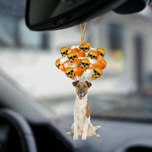 Fox Terrier Halloween Car Ornament Dog Ornament For Halloween OO1148