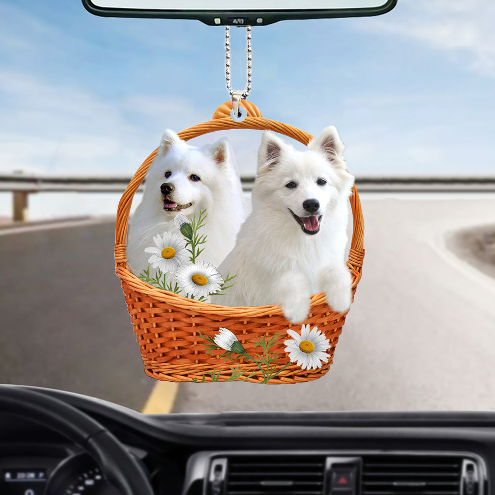 American Eskimo God'S Present Car Hanging Ornament OO0951