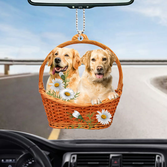 Golden Retriever God'S Present Car Hanging Ornament Dog Ornament For Christmas Tree OO0911