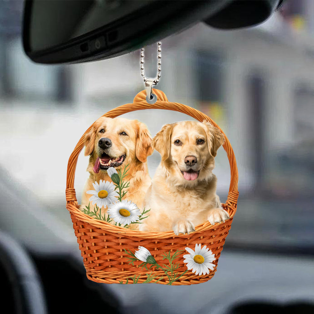 Golden Retriever God'S Present Car Hanging Ornament Dog Ornament For Christmas Tree OO0911