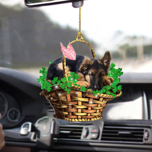 German shepherd Sleeping Lucky Fairy Dog Ornament OO0252