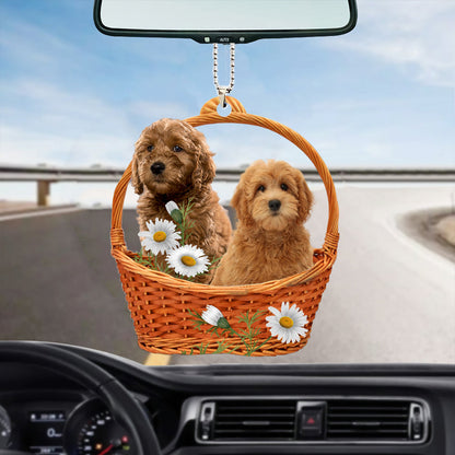 Goldendoodle God'S Present Car Hanging 2 Sides Ornament OO0947