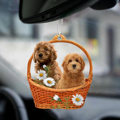 Goldendoodle God'S Present Car Hanging 2 Sides Ornament OO0947