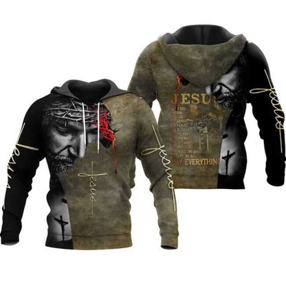 Jesus 3D All Over Print Shirt Sublimation Jesus Tshirt Jesus Hoodie American Jesus Clothing TO0232