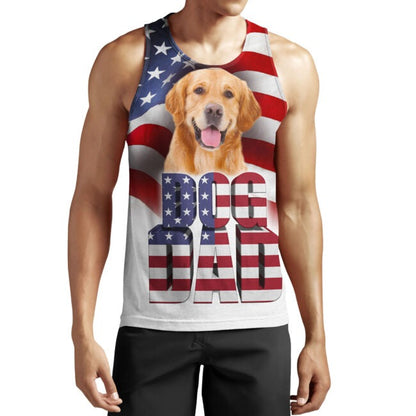 Dog Dad 3D All Over Printed Shirts In Usa Flag Background Father'S Day Gifts For Daddy, Dog Lover Gifts TO0115