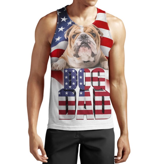 Dog Dad 3D All Over Printed Shirts In Usa Flag Background Father'S Day Funny Gifts Best Gift To My Dad TO0114