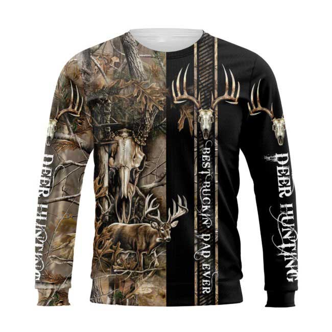 Best Buckin’ Dad Ever 3D All Over Printed Shirts, 3D Hoodie Hunting Dad, Father Day Gift For Hunting Dad Hunter TO0123