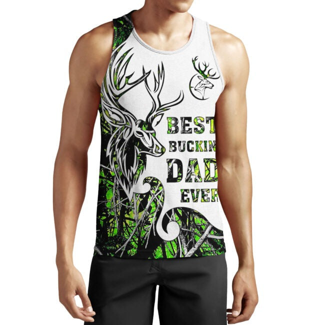 Best Buckin’ Dad Ever 3D All Over Printed Shirts, 3D Hoodie For Hunting Dad, Deer Hunting Dad Clothing TO0124