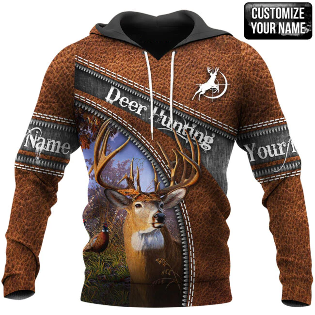 Customized With Name 3D Full Print Deer Hunting On Hoodie, Deer Hunting Hoodie, Hunting Lover Gift SO0487