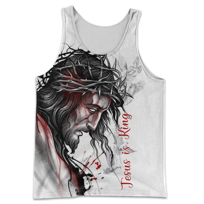 Jesus Is King 3D All Over Print T Shirt, 3D Jesus Hoodie, Jesus Clothings TO0248