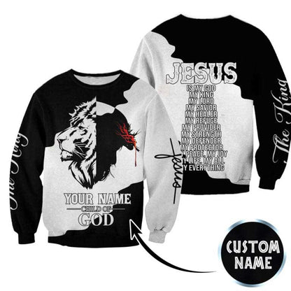 Personalized Premium Jesus 3D All Over Printed Shirts Hoodie, Sublimation 3D Zip Hoodie Tee 3D Jesus TO0243