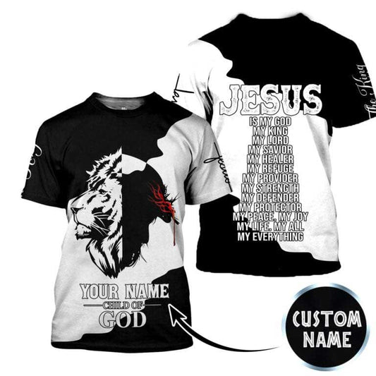 Personalized Premium Jesus 3D All Over Printed Shirts Hoodie, Sublimation 3D Zip Hoodie Tee 3D Jesus TO0243