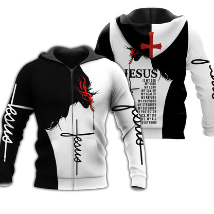 Easter Jesus Shirts 3D All Over Printed Hoodie, Jesus T Shirt American Christian Jesus Clothing TO0250