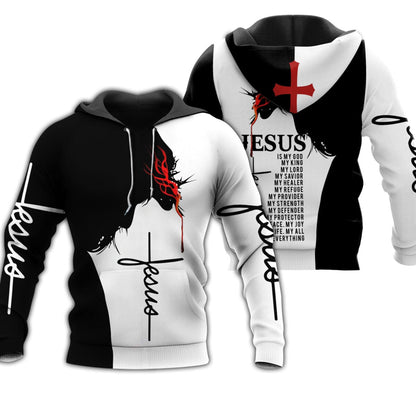 Easter Jesus Shirts 3D All Over Printed Hoodie, Jesus T Shirt American Christian Jesus Clothing TO0250