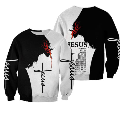 Easter Jesus Shirts 3D All Over Printed Hoodie, Jesus T Shirt American Christian Jesus Clothing TO0250