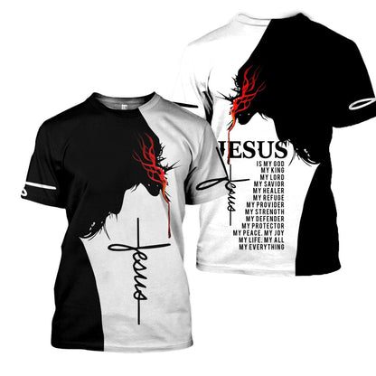 Easter Jesus Shirts 3D All Over Printed Hoodie, Jesus T Shirt American Christian Jesus Clothing TO0250