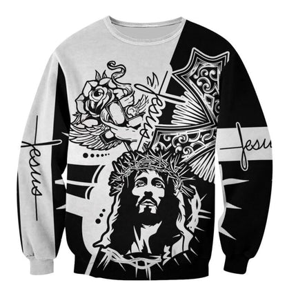 Jesus Christian 3D All Over Printed Shirt, 3D Full Printed Jesus Tank Top Hoodie TO0245