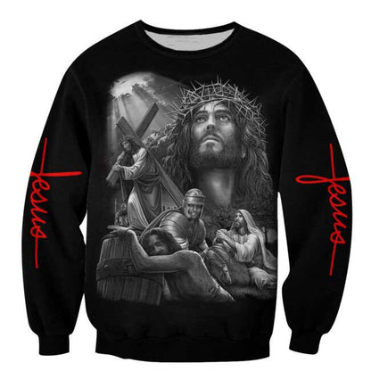 Love Jesus 3D All Over Printed Shirt, Sublimation Jesus T Shirt, Jesus Hoodie 3D TO0236