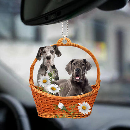 Great Dane God'S Present Car Hanging Ornament Dog Acrylic Ornaments OO0946