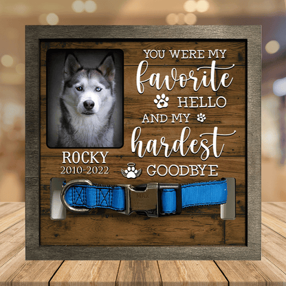 A Siberian Husky, Dog Picture Frames, Memorial Pet, walk beside us everyday Pet Memorial Gifts SO0152