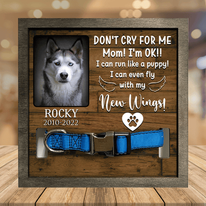 A Siberian Husky, Dog Picture Frames, Memorial Pet, walk beside us everyday Pet Memorial Gifts SO0152