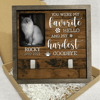 Customized A Ragdoll Cat Picture Frames Memorial Pet you were my favorite Hello, Pet Lover Gifts SO0351