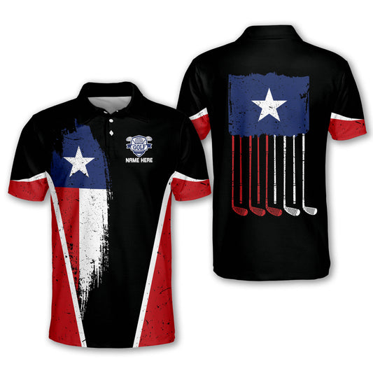 Proud Golf American Flag Polo Shirt GM0427