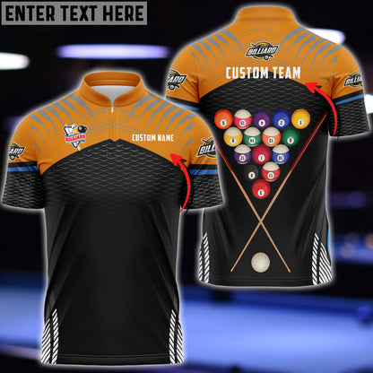 Billiards Sport Bowling Jersey Personalized Name Billiard 3D shirt, Team Name Unisex Shirt Multi Color Options SO0835