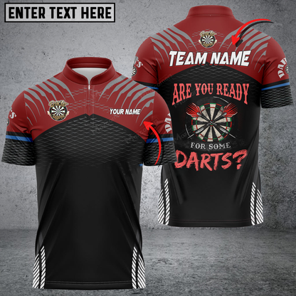 Lasfour Darts Sport Personalized Name Team Multilcolor Dart Jersey, Are You Ready for Some Darts Shirt SO0692