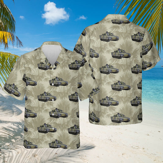 Swedish Army CV90-30 MK I IFV Hawaiian Shirt, Hawaiian Shirt for Man Dad HO5602